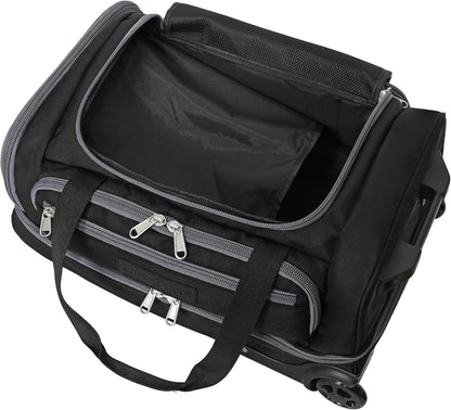 First Class Military Grade Ballistic Nylon Travel Cover with EVA Dense Foam Top Padding 2 Year Full Replacement Coverage Self Standing Base XL Wheels Case for Transporting Clubs on Airlines
