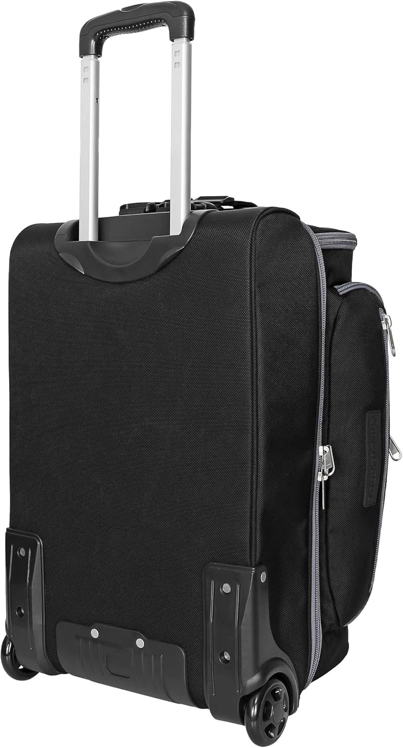 First Class Military Grade Ballistic Nylon Travel Cover with EVA Dense Foam Top Padding 2 Year Full Replacement Coverage Self Standing Base XL Wheels Case for Transporting Clubs on Airlines