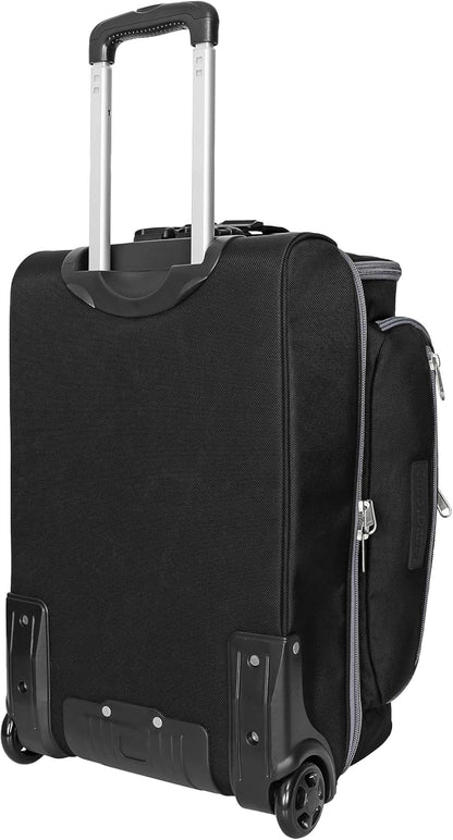 First Class Military Grade Ballistic Nylon Travel Cover with EVA Dense Foam Top Padding 2 Year Full Replacement Coverage Self Standing Base XL Wheels Case for Transporting Clubs on Airlines