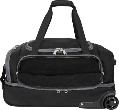 First Class Military Grade Ballistic Nylon Travel Cover with EVA Dense Foam Top Padding 2 Year Full Replacement Coverage Self Standing Base XL Wheels Case for Transporting Clubs on Airlines