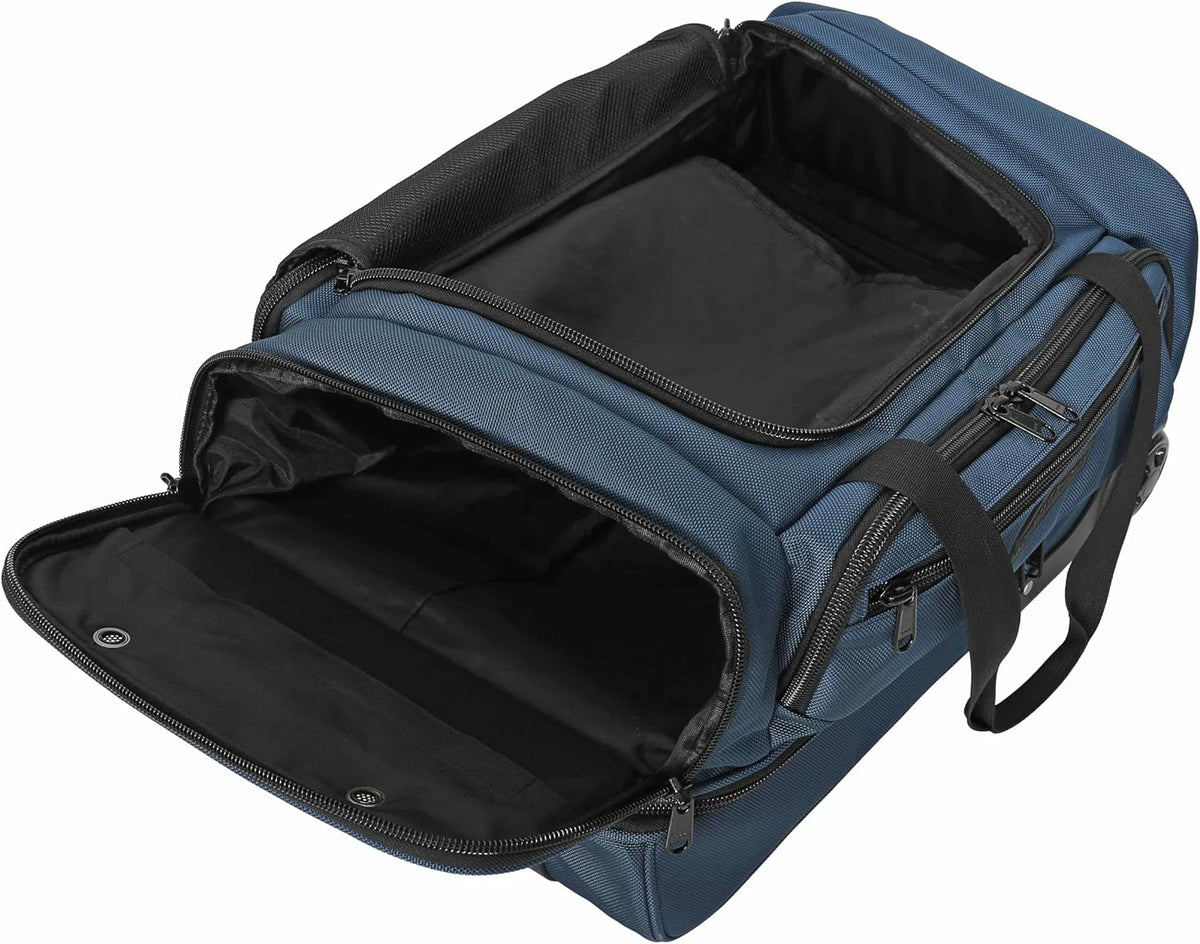 First Class Military Grade Ballistic Nylon Travel Cover with EVA Dense Foam Top Padding 2 Year Full Replacement Coverage Self Standing Base XL Wheels Case for Transporting Clubs on Airlines