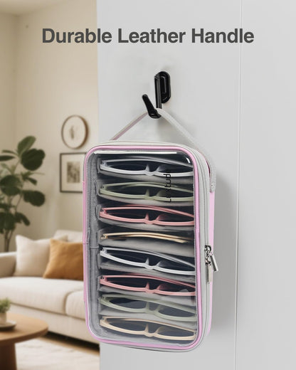 Travel Sunglasses Organizer Case, Clear Sunglasses Travel Case