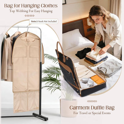 Garment Bag for Travel, Large Womens Carry on Suit Bag for Dress