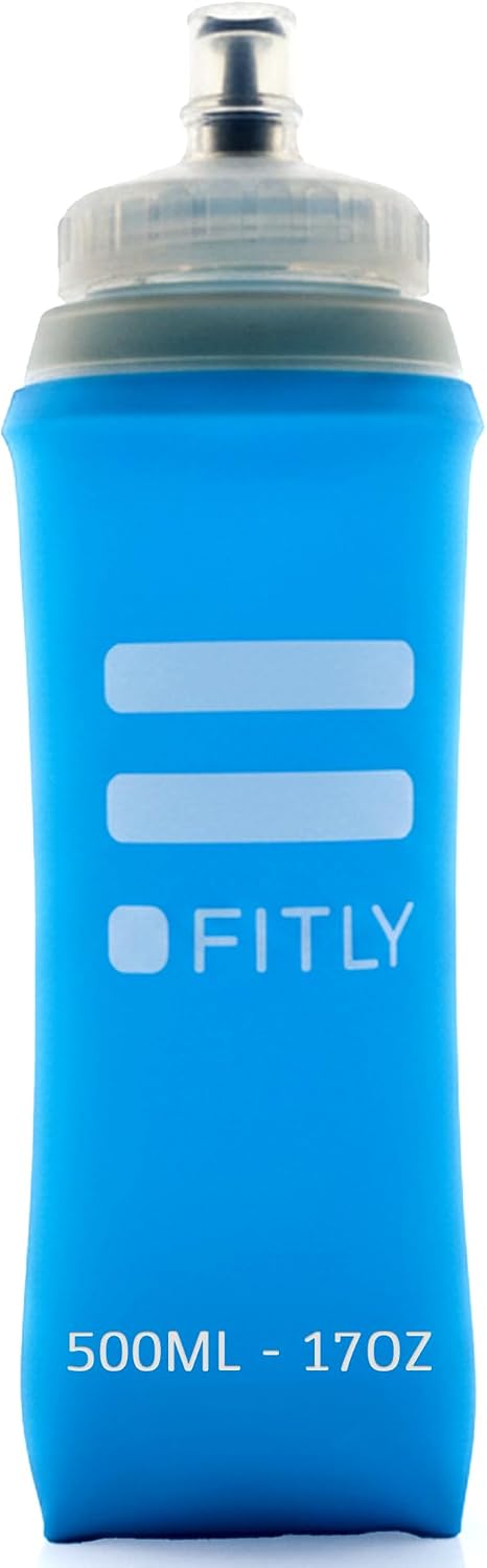 Soft Flask - Shrink As You Drink Soft Water Bottle for Hydration Pack - Folding Water Bottle Ideal for Running, Hiking, Cycling, Climbing & Rigorous Activity