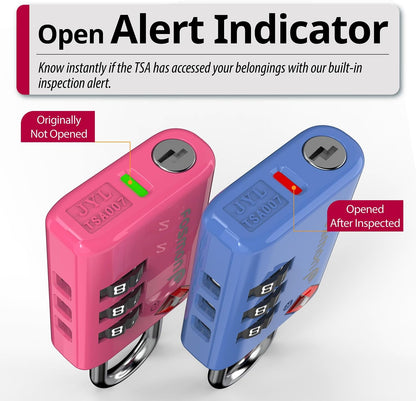 TSA Approved Luggage Locks, 3-Digit Combination Padlock