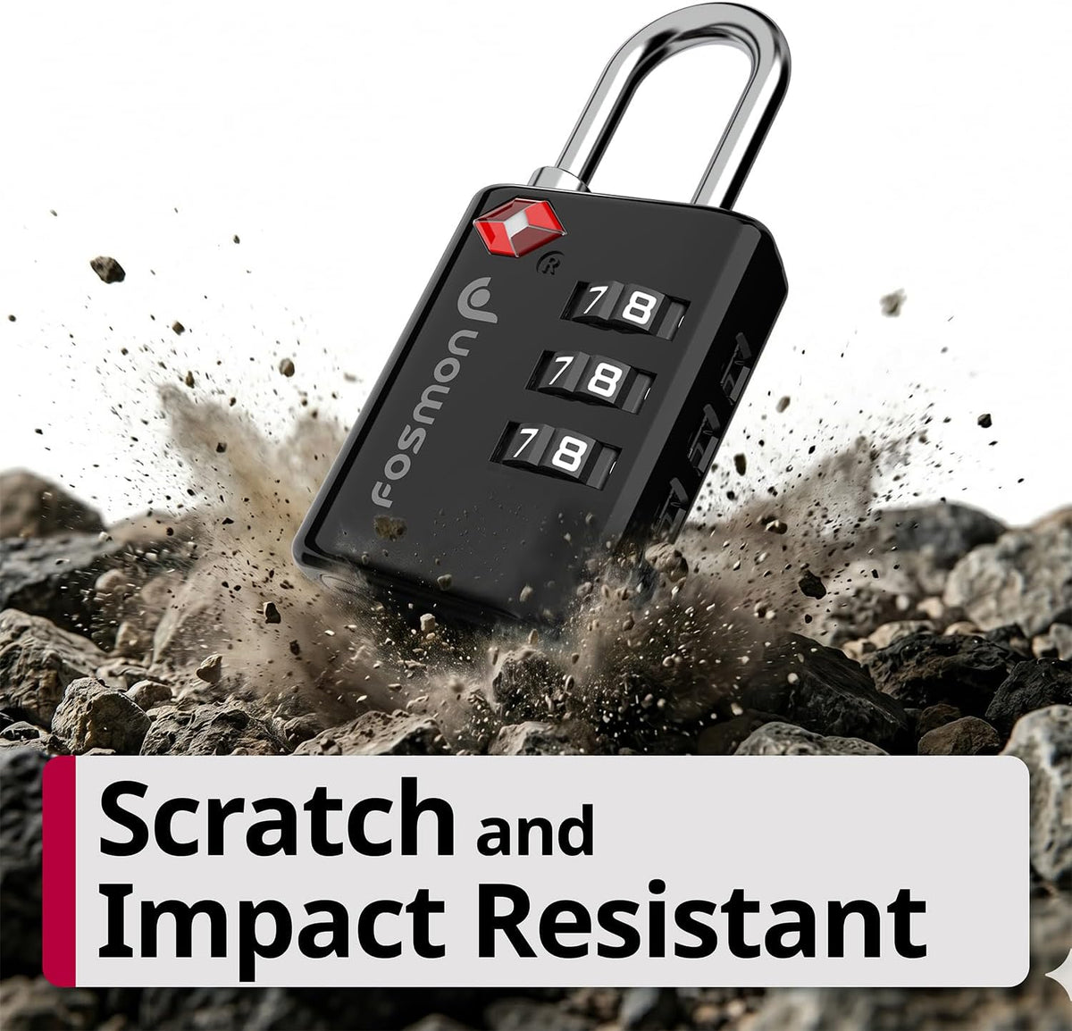 TSA Approved Luggage Locks, 3-Digit Combination Padlock