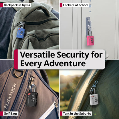TSA Approved Luggage Locks, 3-Digit Combination Padlock