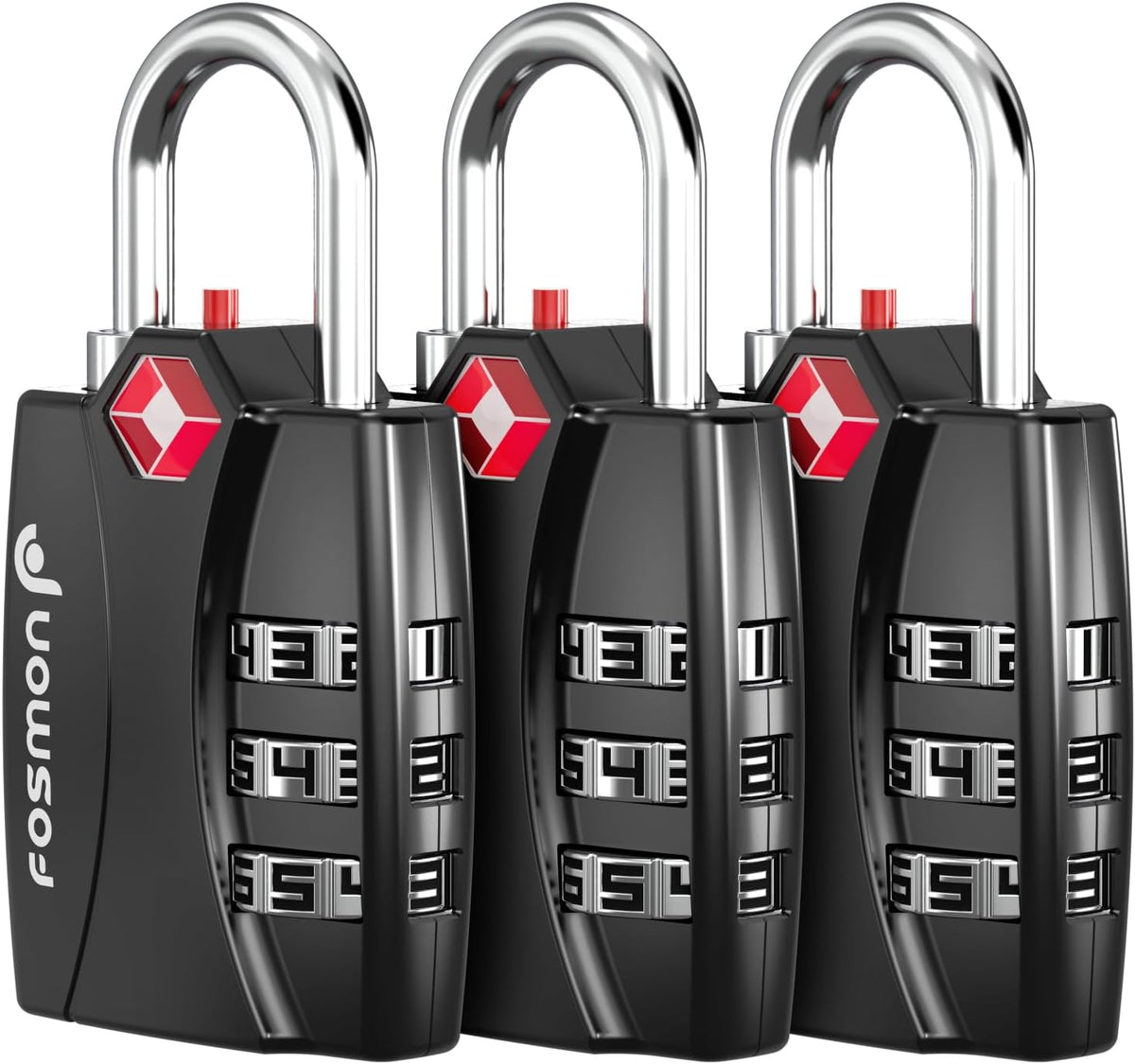 TSA Approved Luggage Locks, 3-Digit Combination Padlock