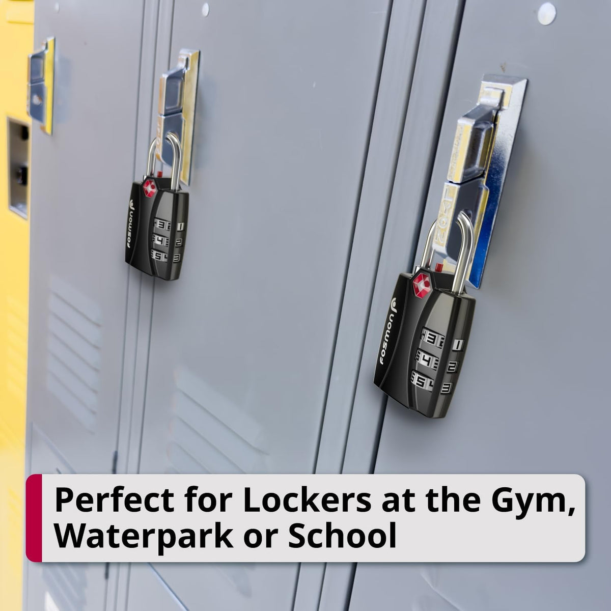 TSA Approved Luggage Locks, 3-Digit Combination Padlock