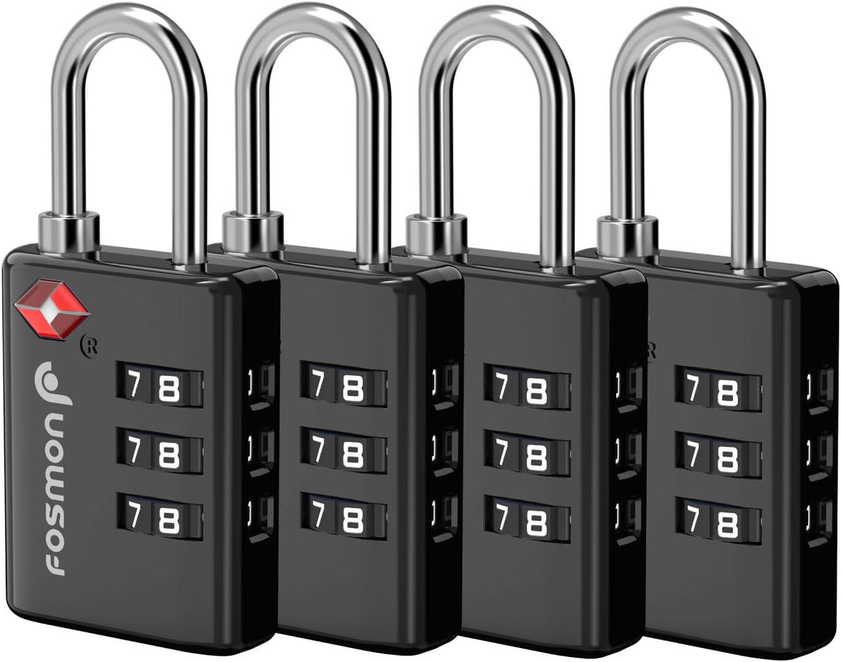 TSA Approved Luggage Locks, 3-Digit Combination Padlock