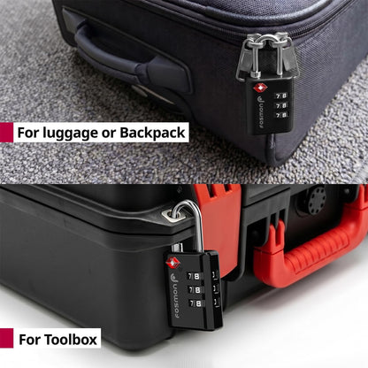 TSA Approved Luggage Locks, 3-Digit Combination Padlock