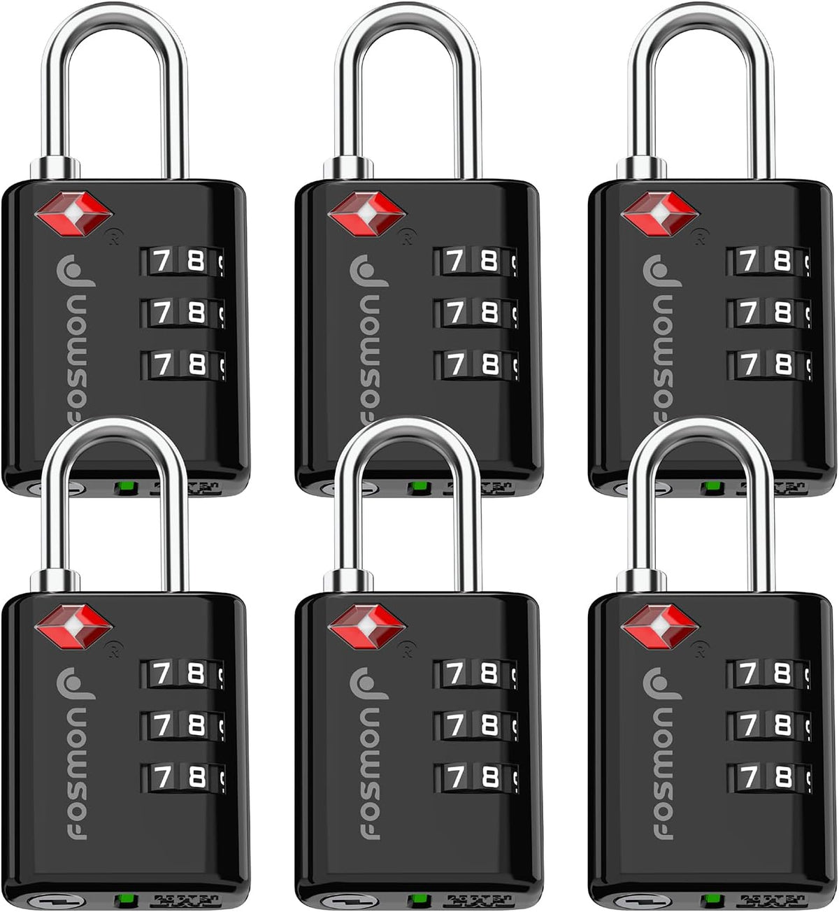 TSA Approved Luggage Locks, 3-Digit Combination Padlock
