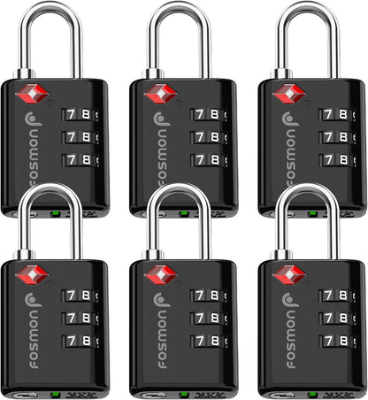 TSA Approved Luggage Locks, 3-Digit Combination Padlock