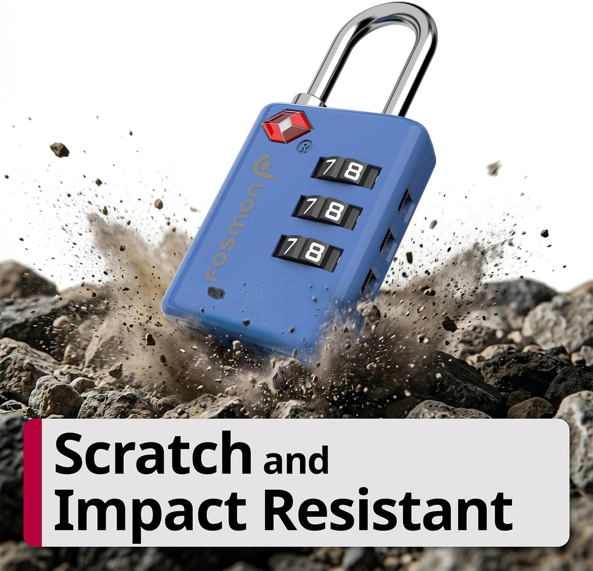 TSA Approved Luggage Locks, 3-Digit Combination Padlock