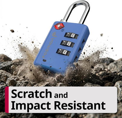 TSA Approved Luggage Locks, 3-Digit Combination Padlock