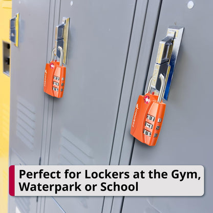 TSA Approved Luggage Locks, 3-Digit Combination Padlock