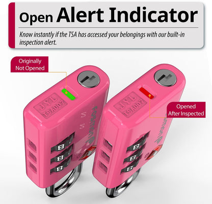 TSA Approved Luggage Locks, 3-Digit Combination Padlock