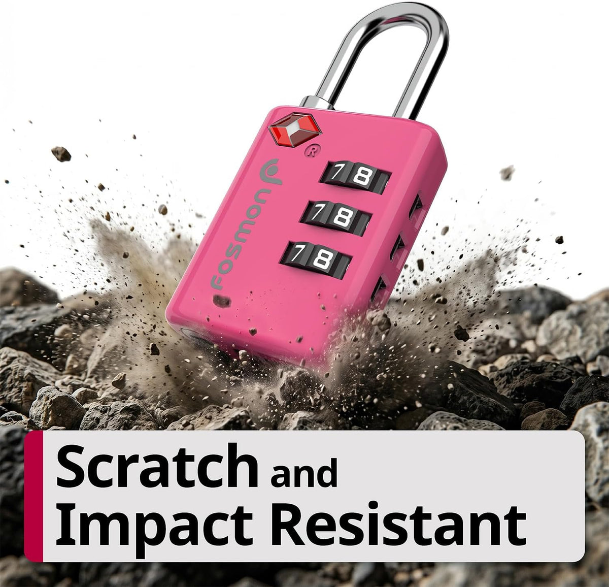 TSA Approved Luggage Locks, 3-Digit Combination Padlock