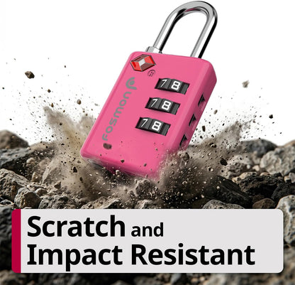 TSA Approved Luggage Locks, 3-Digit Combination Padlock