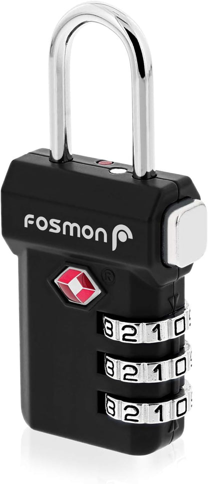 TSA Approved Luggage Locks, 3-Digit Combination Padlock