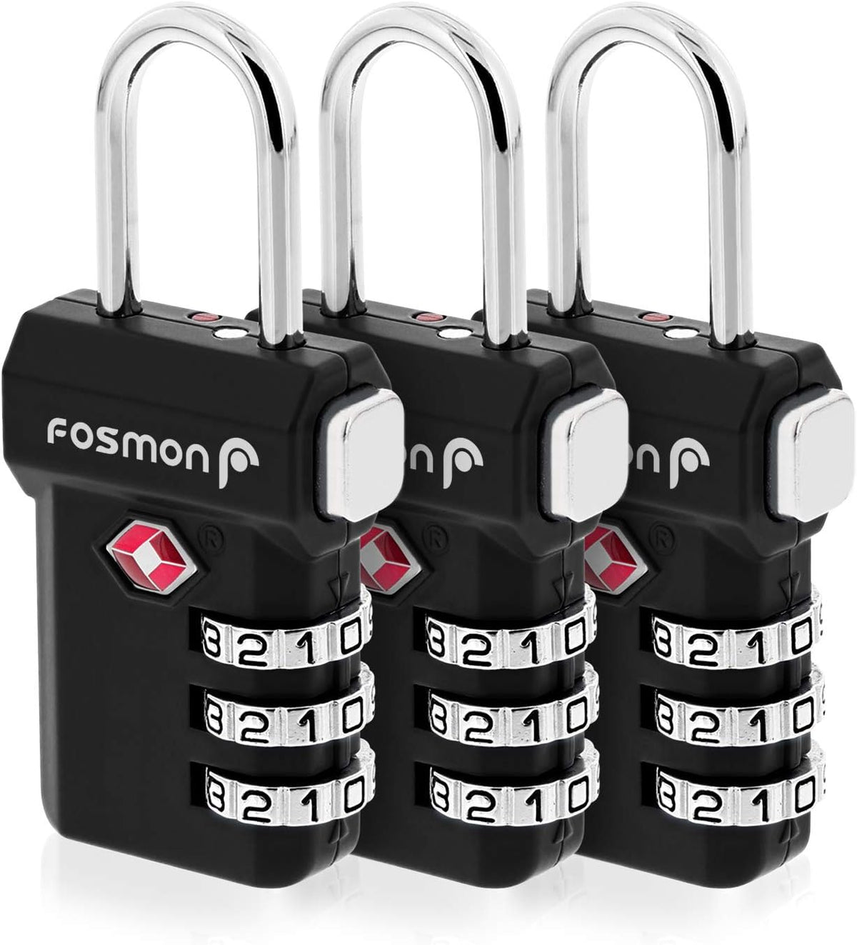 TSA Approved Luggage Locks, 3-Digit Combination Padlock