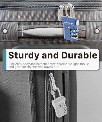 TSA Approved Luggage Locks, 3-Digit Combination Padlock