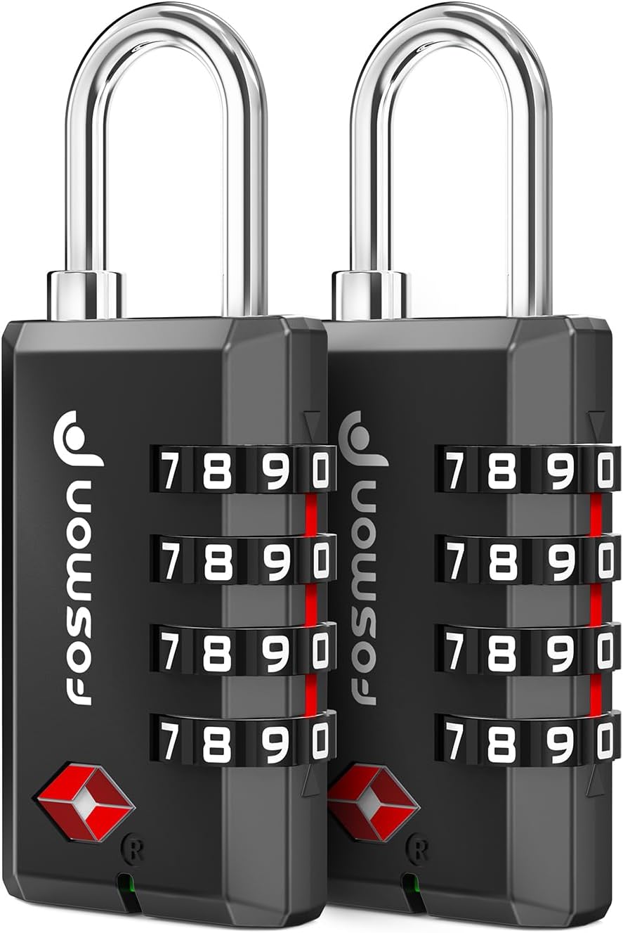 TSA Approved Luggage Locks, 3-Digit Combination Padlock