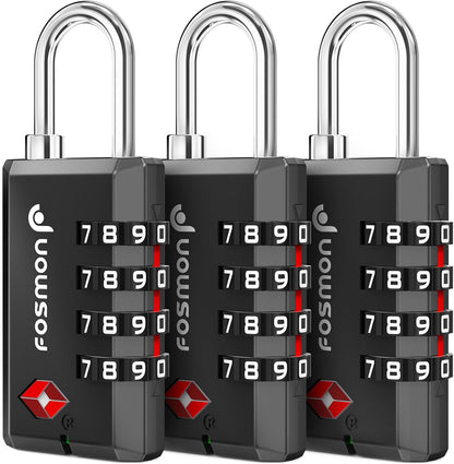 TSA Approved Luggage Locks, 3-Digit Combination Padlock