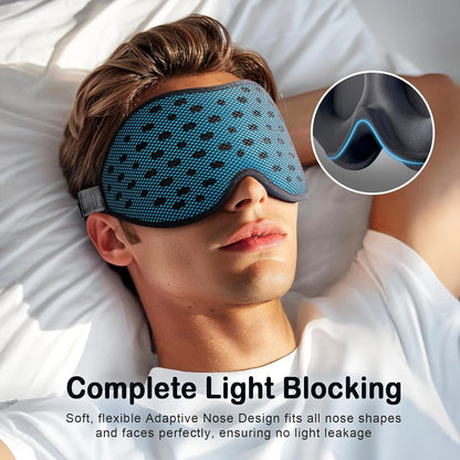 Breathable Sleep Mask, 3D Eye Mask Sleep for Side Sleeper Women Men