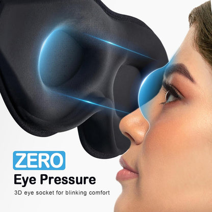 Breathable Sleep Mask, 3D Eye Mask Sleep for Side Sleeper Women Men