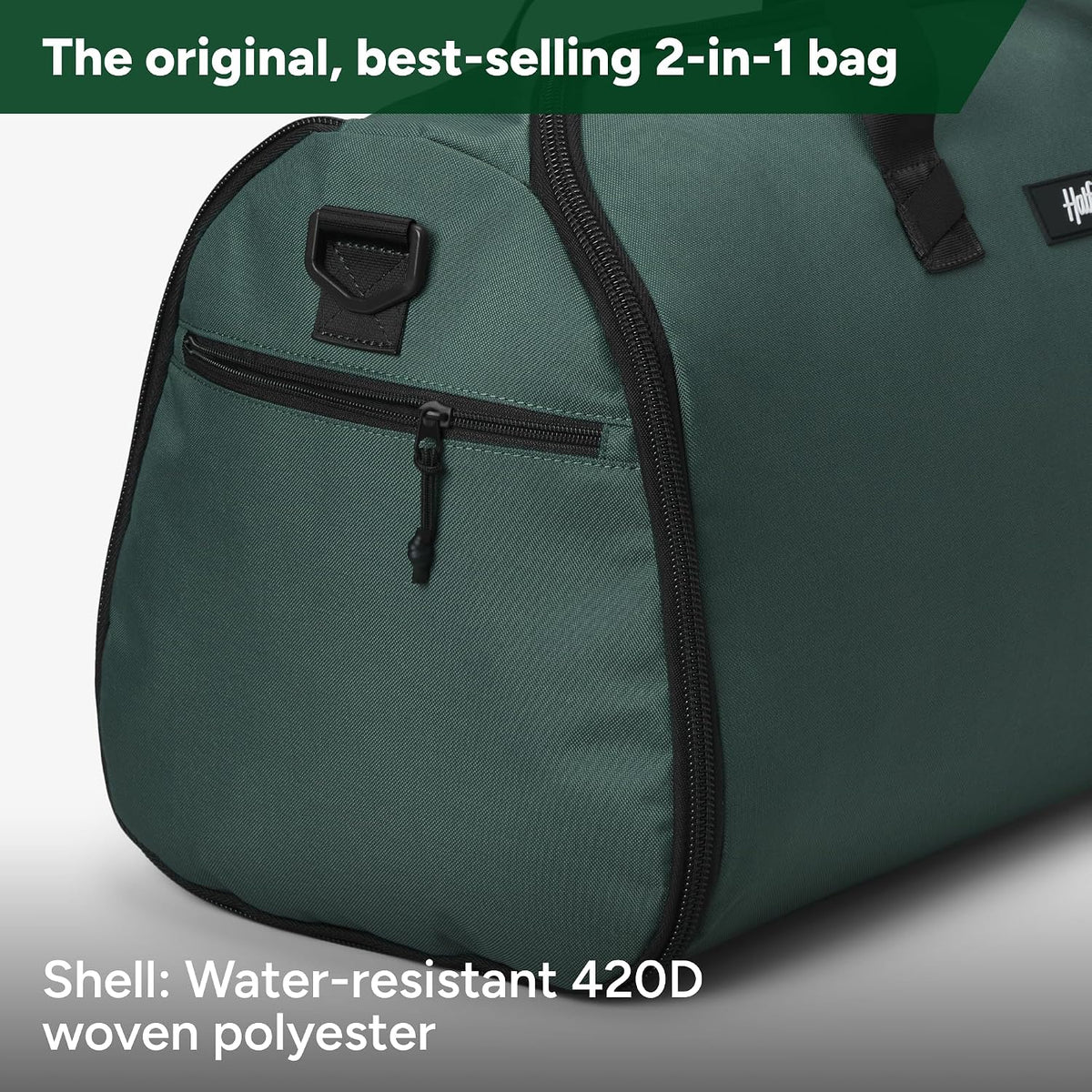 Halfday Convertible 2-in-1 Garment Duffel Weekender 40L, Carry On, Shadow