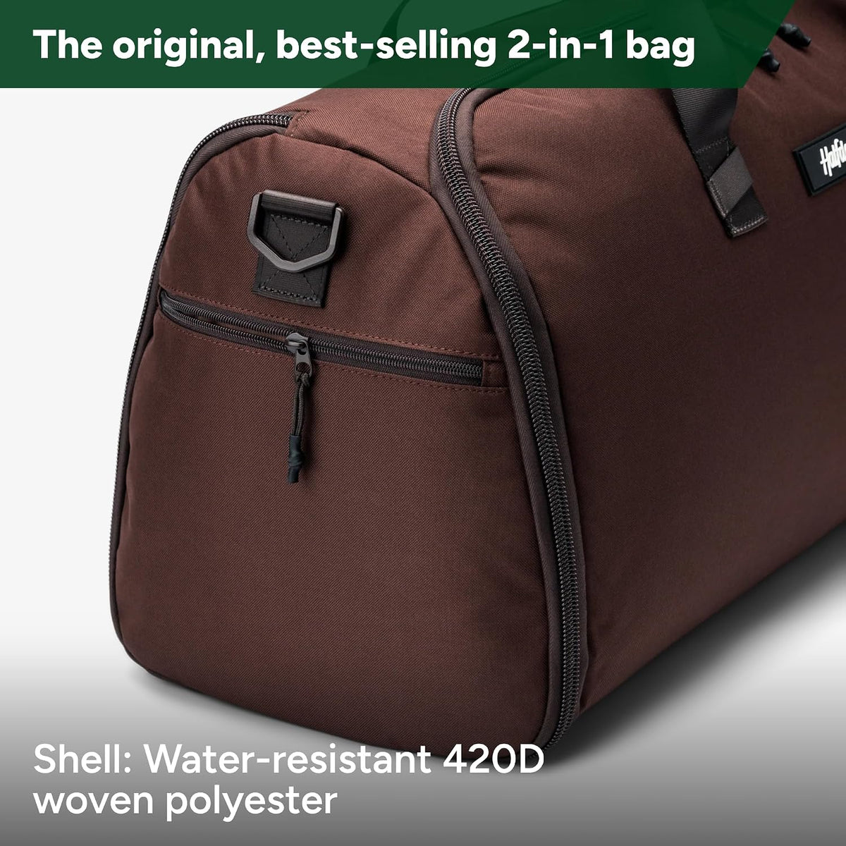 Halfday Convertible 2-in-1 Garment Duffel Weekender 40L, Carry On, Shadow