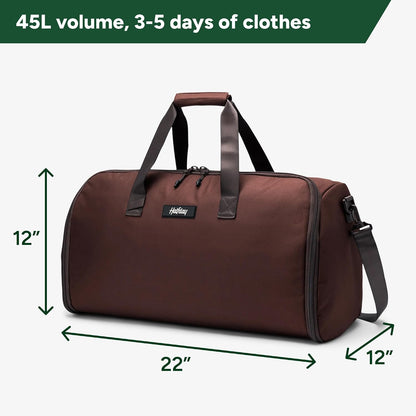Halfday Convertible 2-in-1 Garment Duffel Weekender 40L, Carry On, Shadow