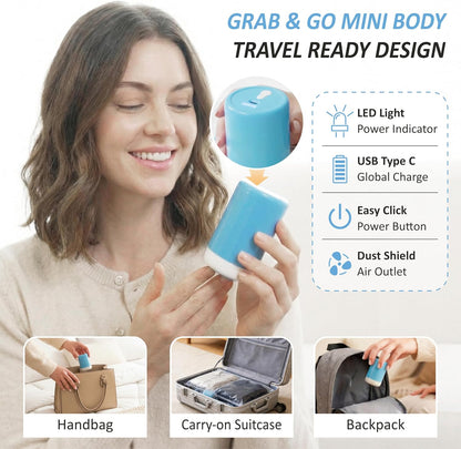 Travel Vacuum Storage Bags with Rechargeable Cordless USB Pump, 15 Combo