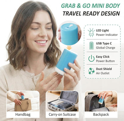 Travel Vacuum Storage Bags with Rechargeable Cordless USB Pump, 15 Combo