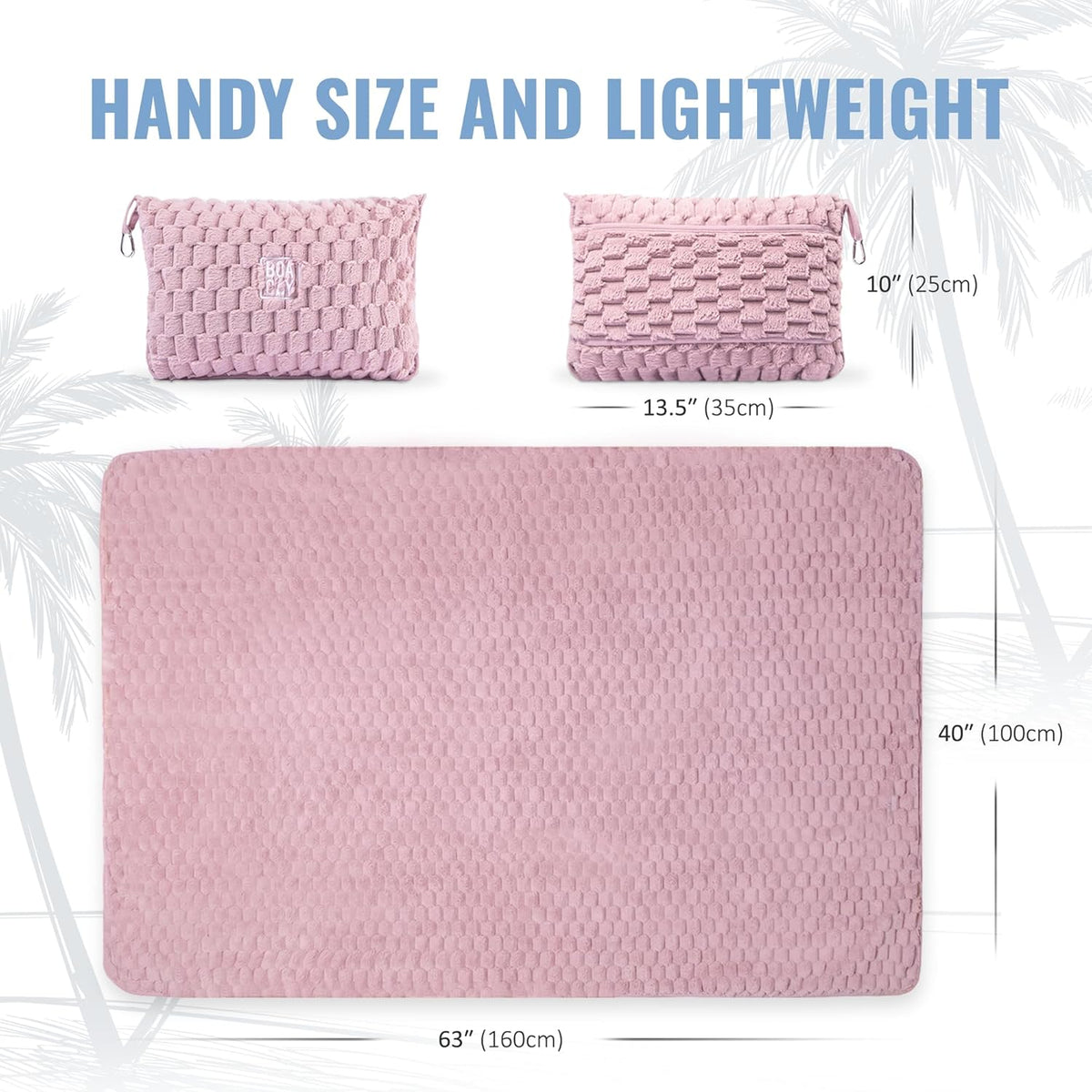 Packable Travel Blanket for Airplane, Car - Compact Office Blanket - Portable Pillow for Adults, Kids with Case, Luggage Sleeve, Backpack Clip
