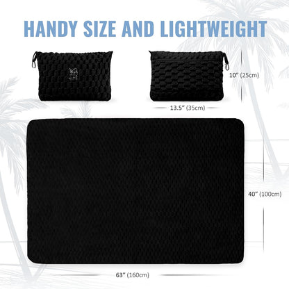 Packable Travel Blanket for Airplane, Car - Compact Office Blanket - Portable Pillow for Adults, Kids with Case, Luggage Sleeve, Backpack Clip