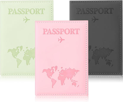 3Pcs Passport Holder for Travel, Family Passport Cover