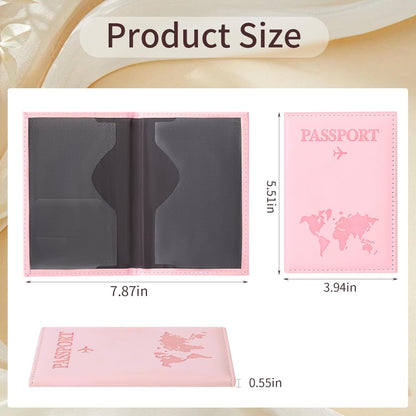 3Pcs Passport Holder for Travel, Family Passport Cover