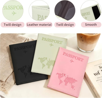 3Pcs Passport Holder for Travel, Family Passport Cover