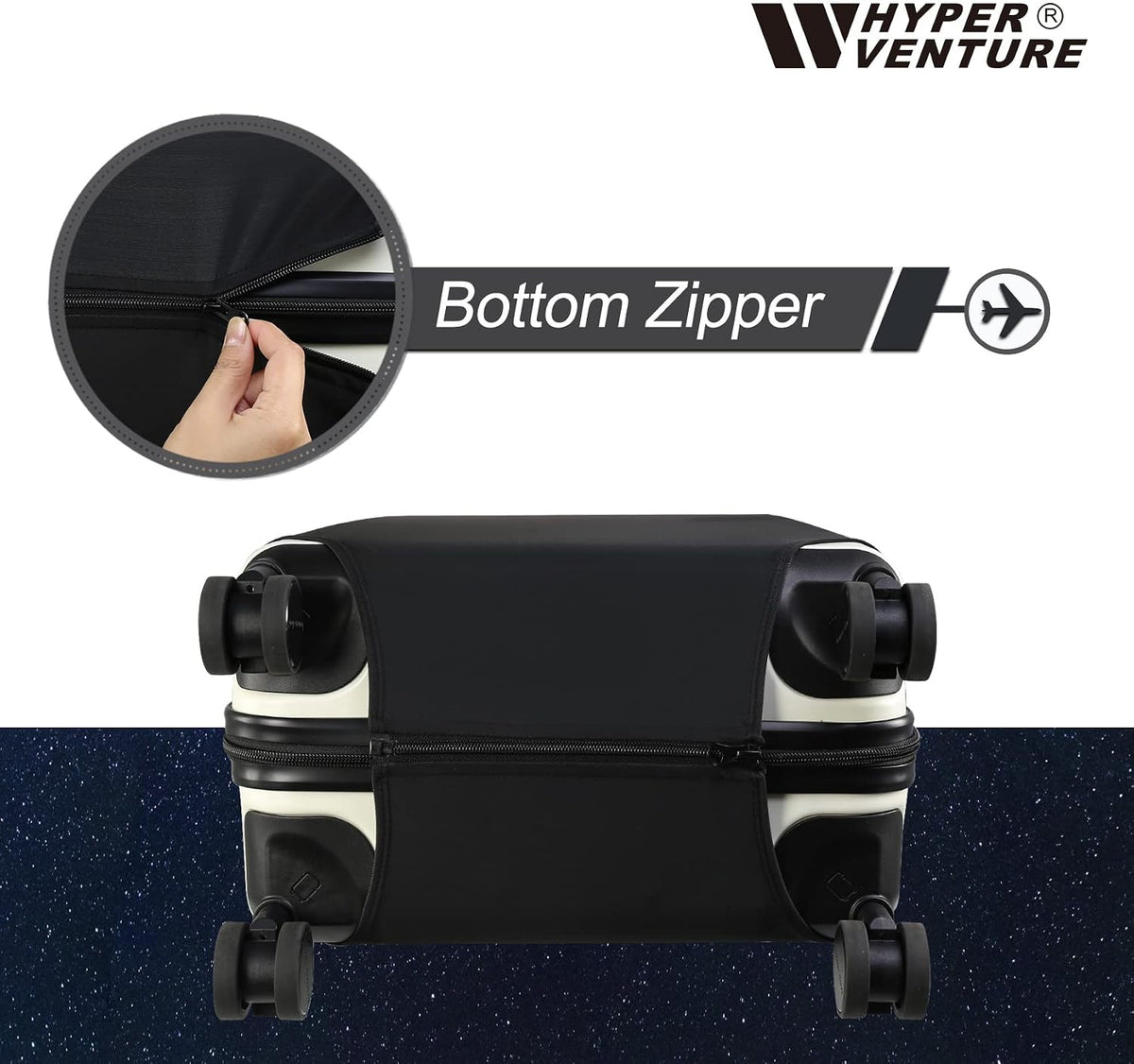 Travel Luggage Cover Suitcase Protector Fits 18-22 Inch, S