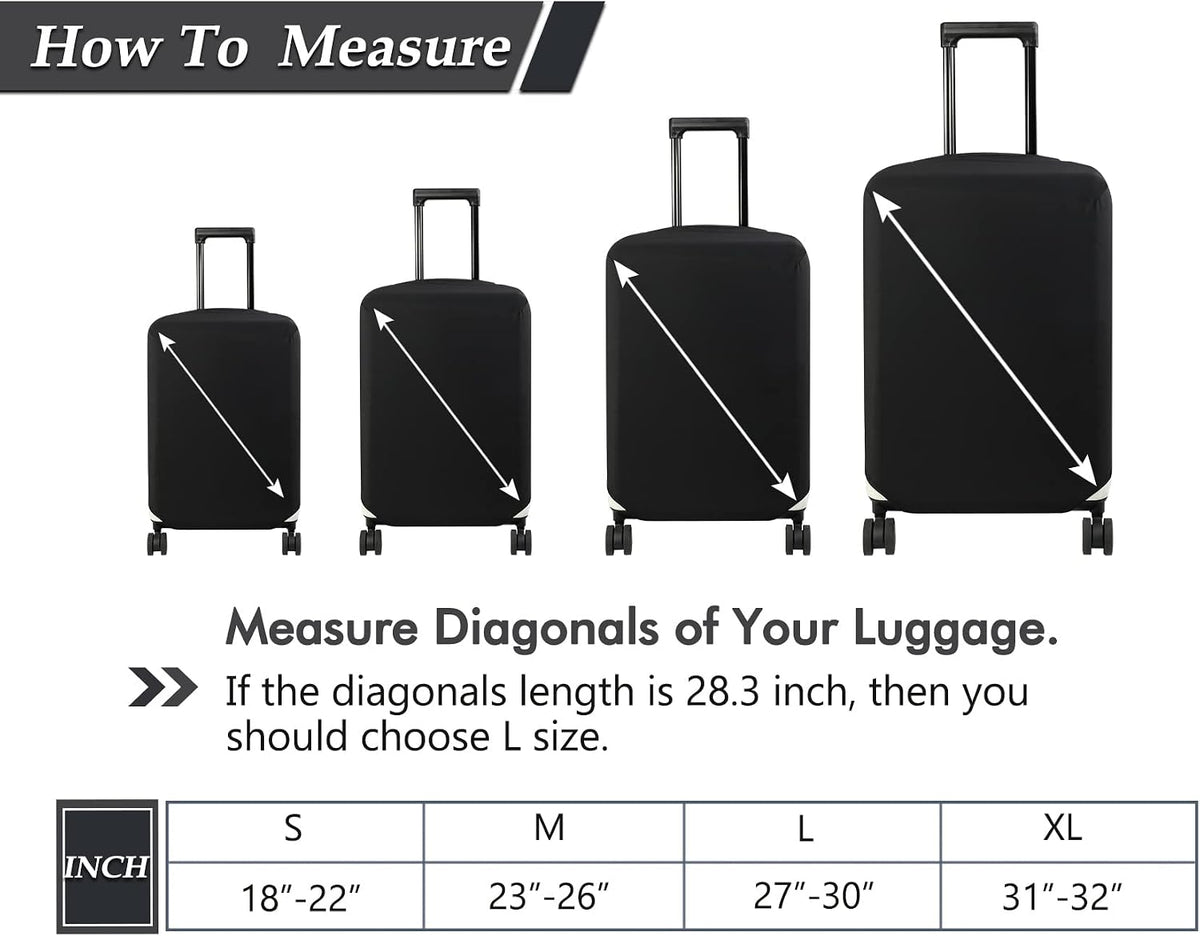 Travel Luggage Cover Suitcase Protector Fits 18-22 Inch, S