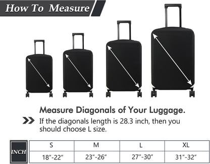 Travel Luggage Cover Suitcase Protector Fits 18-22 Inch, S