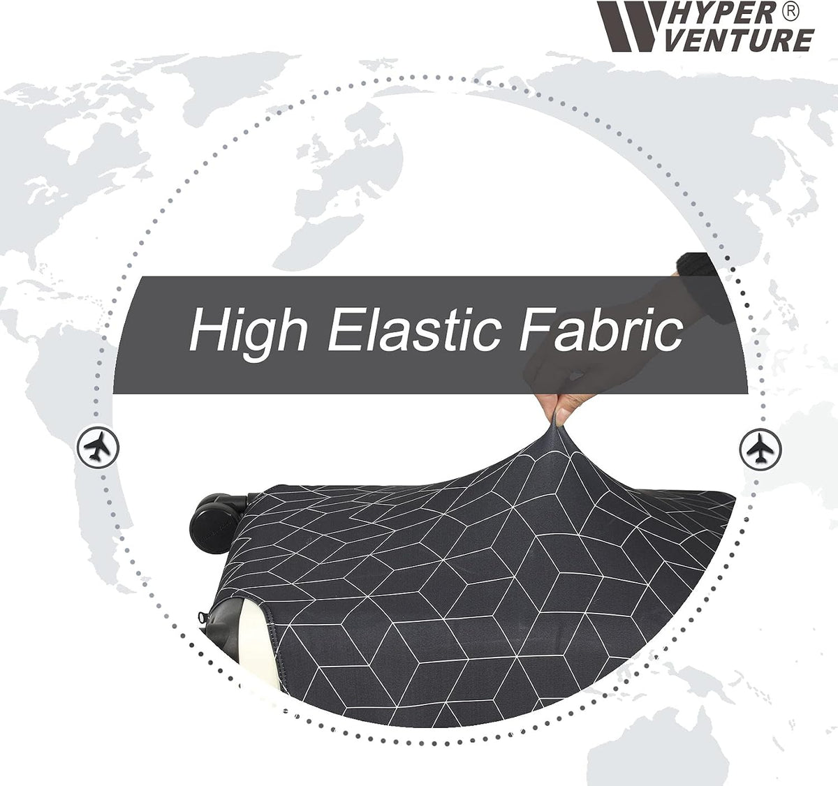Travel Luggage Cover Suitcase Protector Fits 18-22 Inch, S