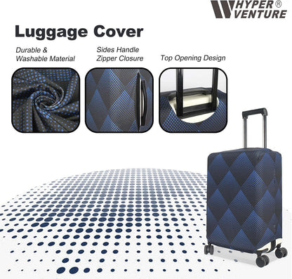 Travel Luggage Cover Suitcase Protector Fits 18-22 Inch, S