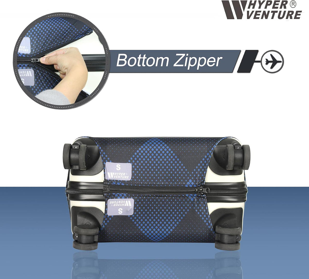 Travel Luggage Cover Suitcase Protector Fits 18-22 Inch, S