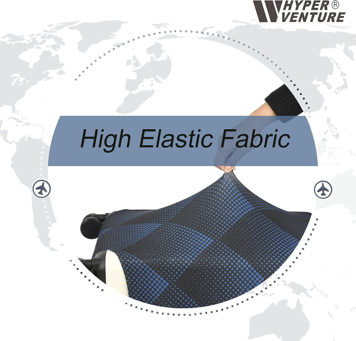 Travel Luggage Cover Suitcase Protector Fits 18-22 Inch, S