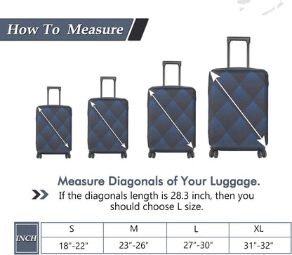 Travel Luggage Cover Suitcase Protector Fits 18-22 Inch, S