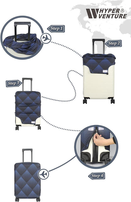 Travel Luggage Cover Suitcase Protector Fits 18-22 Inch, S