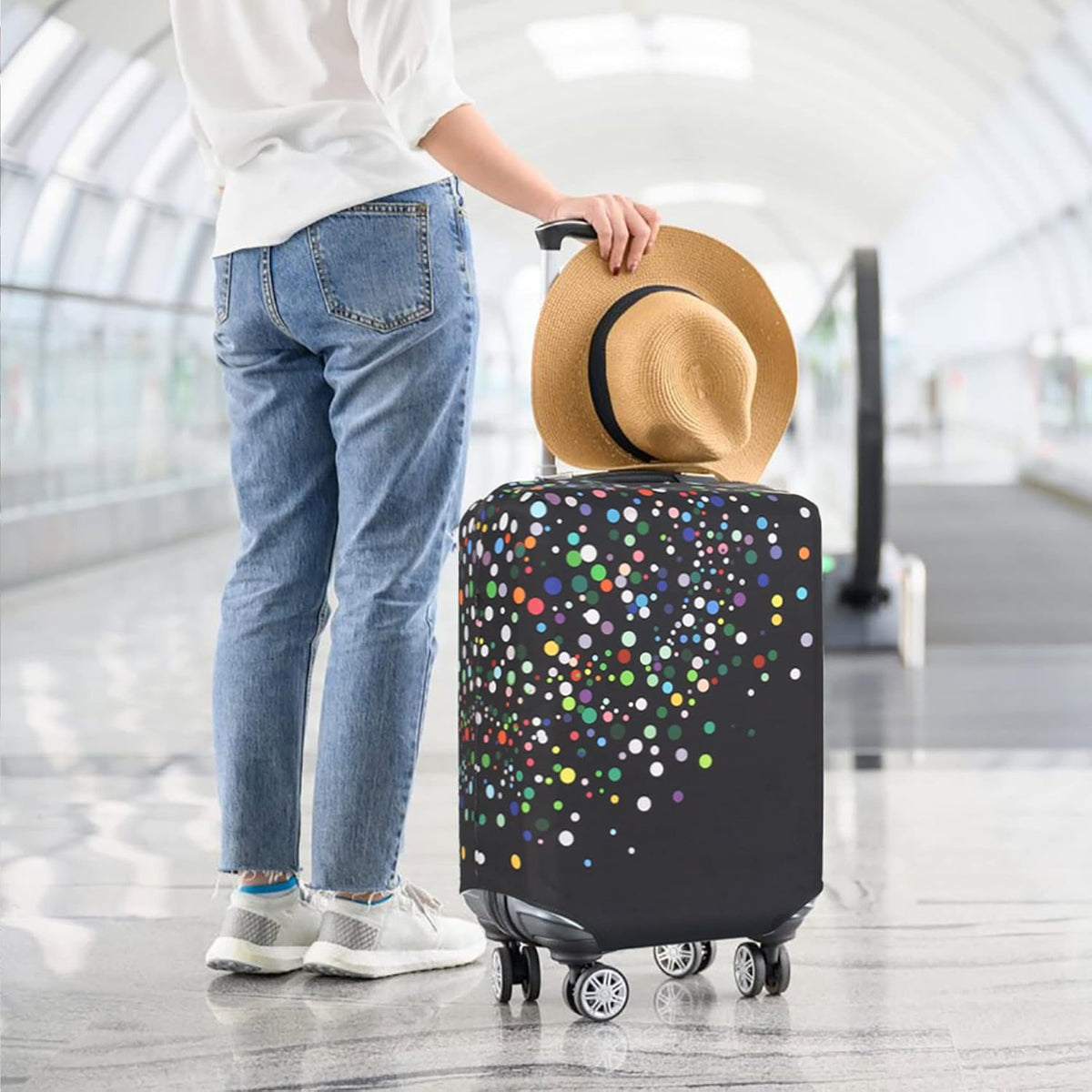 Travel Luggage Cover Suitcase Protector Fits 18-22 Inch, S